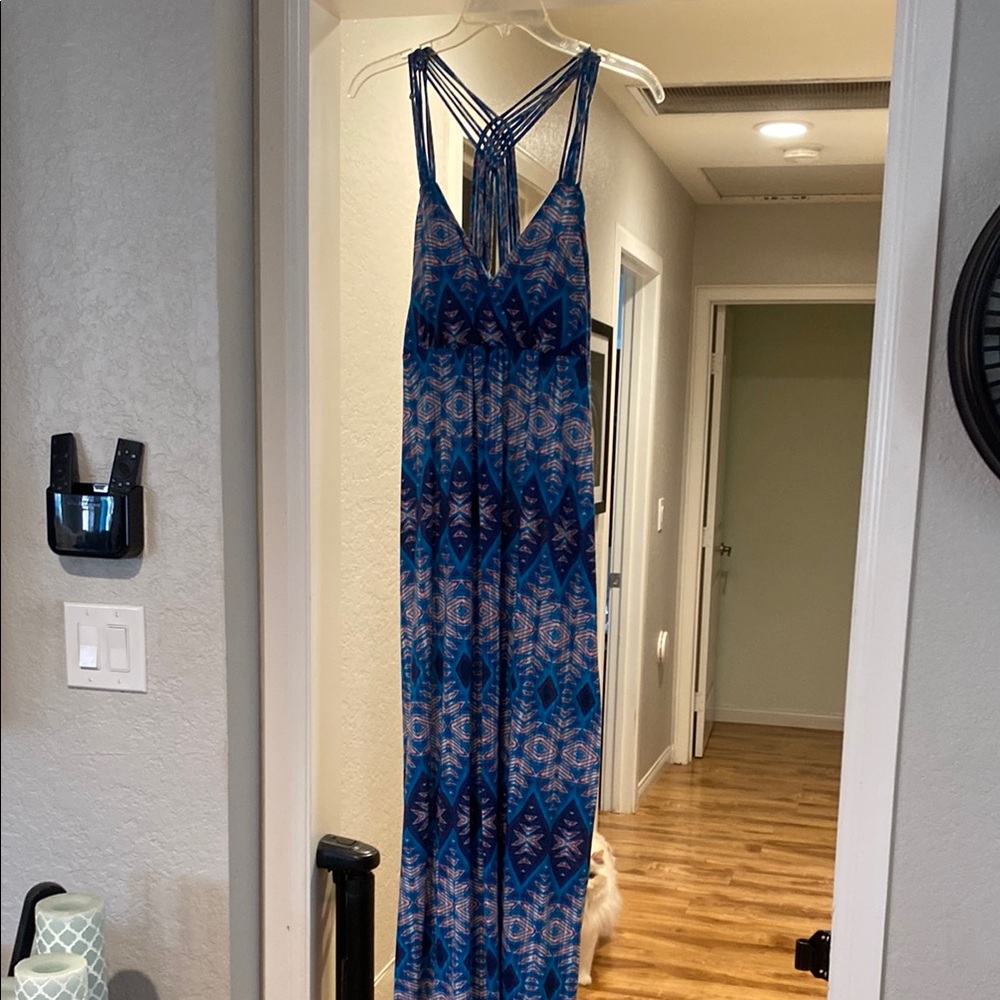 Pink Republic Blue and Pink Maxi Dress